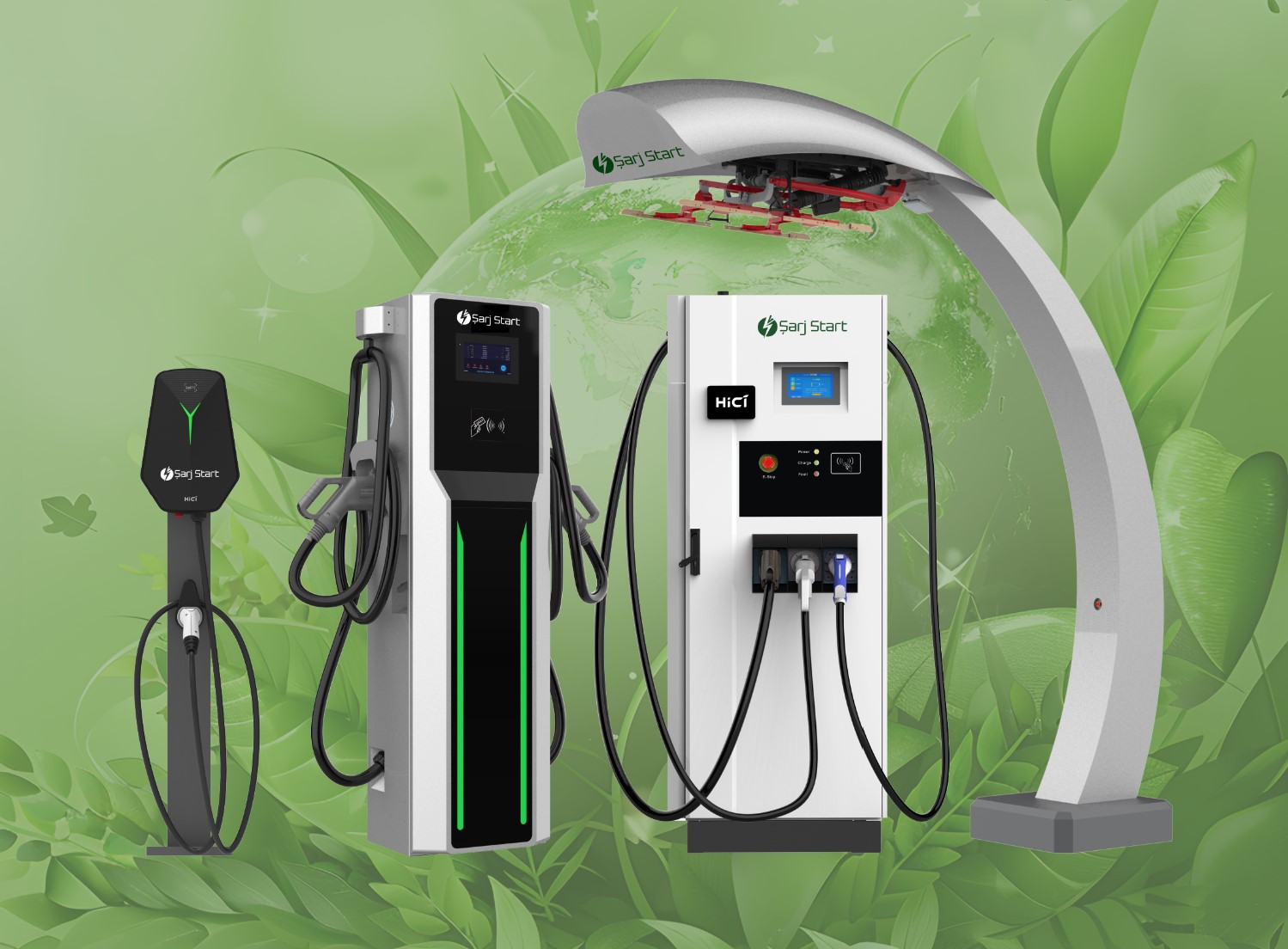 Koçaslanlar, şarj start, elektrikli araç şarj istasyonu